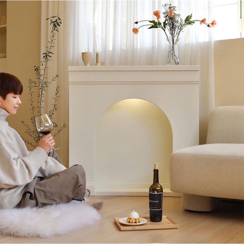Kệ lò sưởi phong cách hàn quốc