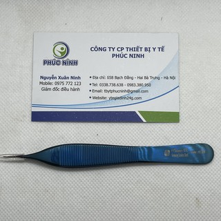 Nhíp gắp phẫu thuật Adson xanh Đức [Có mấu]