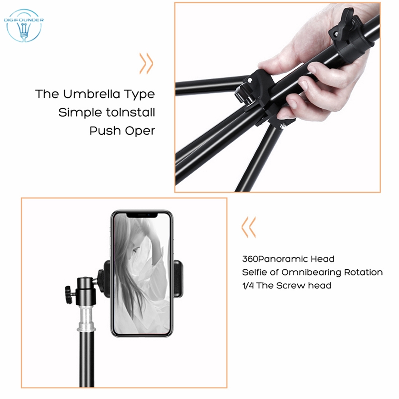 Chân Máy Ảnh Tripod Có Đèn Cho Điện Thoại | WebRaoVat - webraovat.net.vn