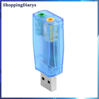 Bộ Chuyển Đổi Tai Nghe Âm Thanh USB Ngoài 3D Dành Cho PC