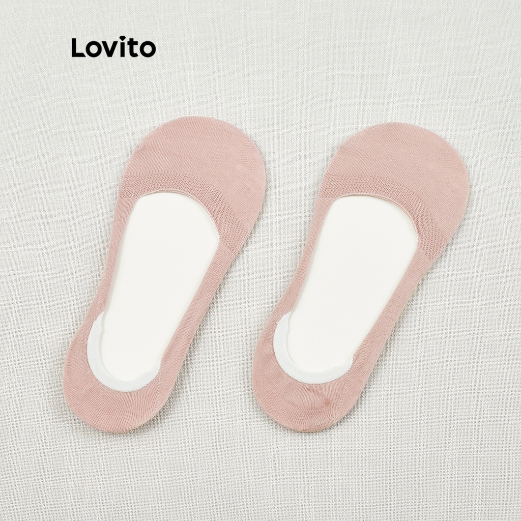 Lovito Bộ vớ vô hình trơn thường L26AD157 (Bộ 4 cặp)