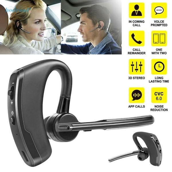 Fone de ouvido sem fio Bluetooth V8 Fone de ouvido empresarial com microfone viva-voz recarregável sem fio Bluetooth