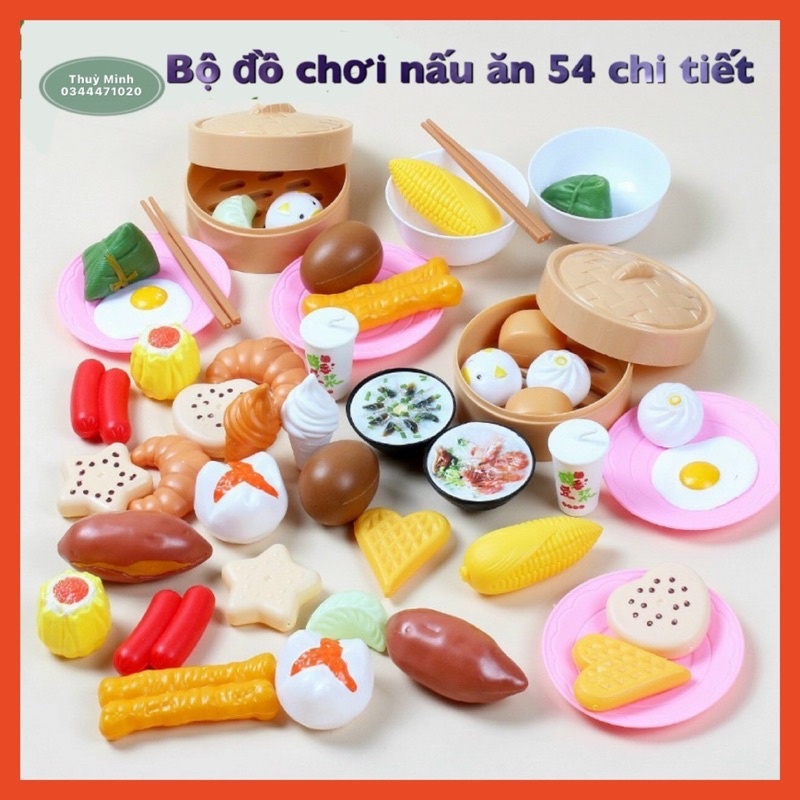 Bộ đồ chơi nấu ăn nhà bếp 54 chi tiết