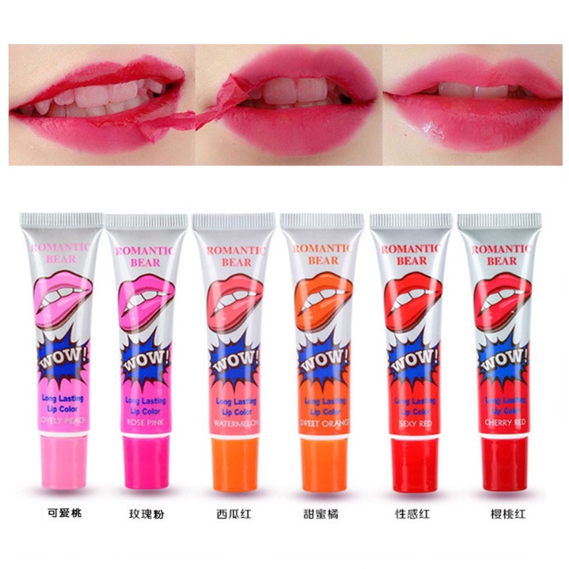 [Hàng mới về] Son xăm lột có 6 màu tuyệt đẹp gợi cảm mùa hè không thấm nước lâu trôi