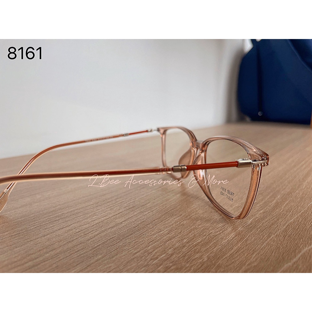 Gọng kính cận nhựa trong cốt kim loại 8161