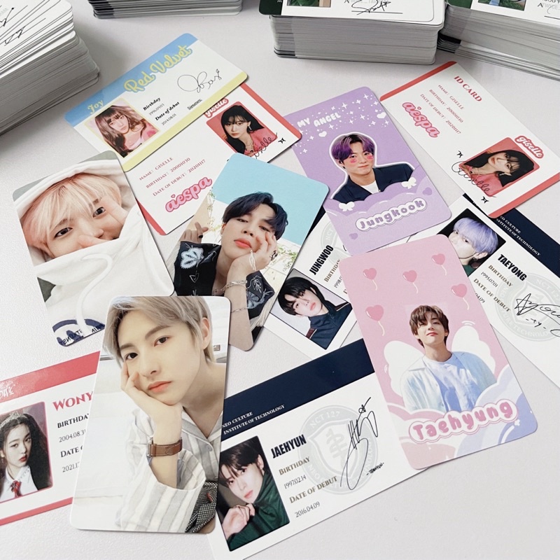 Thẻ bo góc idol kpop - card bo góc tặng byer