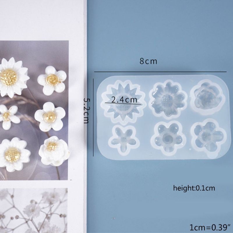 Khuôn silicone tạo hình hoa trang trí bánh kẹo