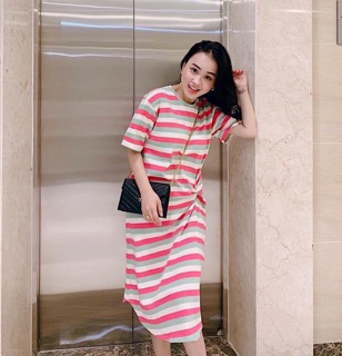 Váy Thun Xoắn Eo ( trả oder)
