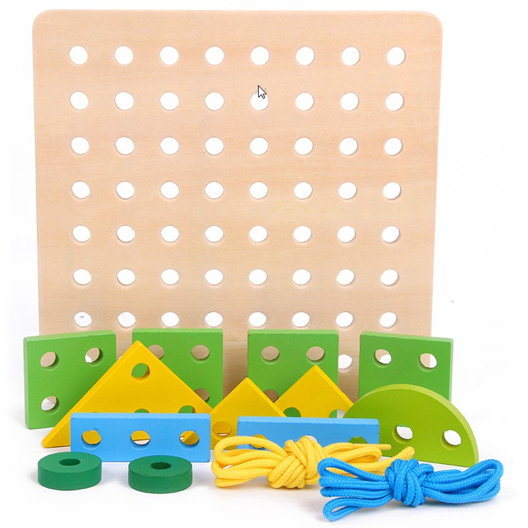 Đồ Chơi Xâu Dây Luồn Khối Phát Triển Vận Động Tinh