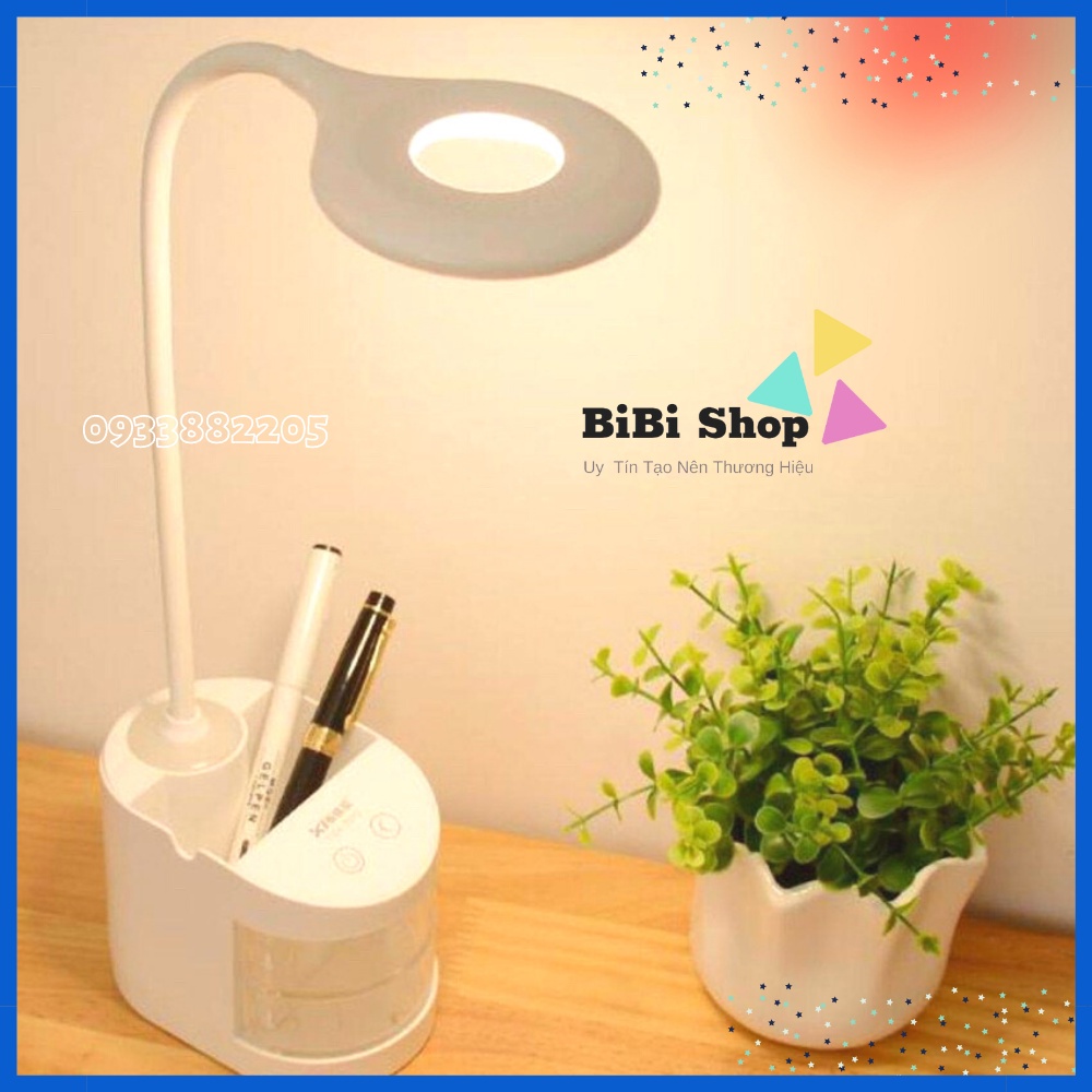 ĐÈN HỌC ĐỂ BÀN CHỐNG CẬN, SẠC TÍCH ĐIỆN CẢM ỨNG 3 CHẾ ĐỘ SÁNG THÔNG MINH, GIÁ ĐỠ ĐIỆN THOẠI (BiBi Shop)