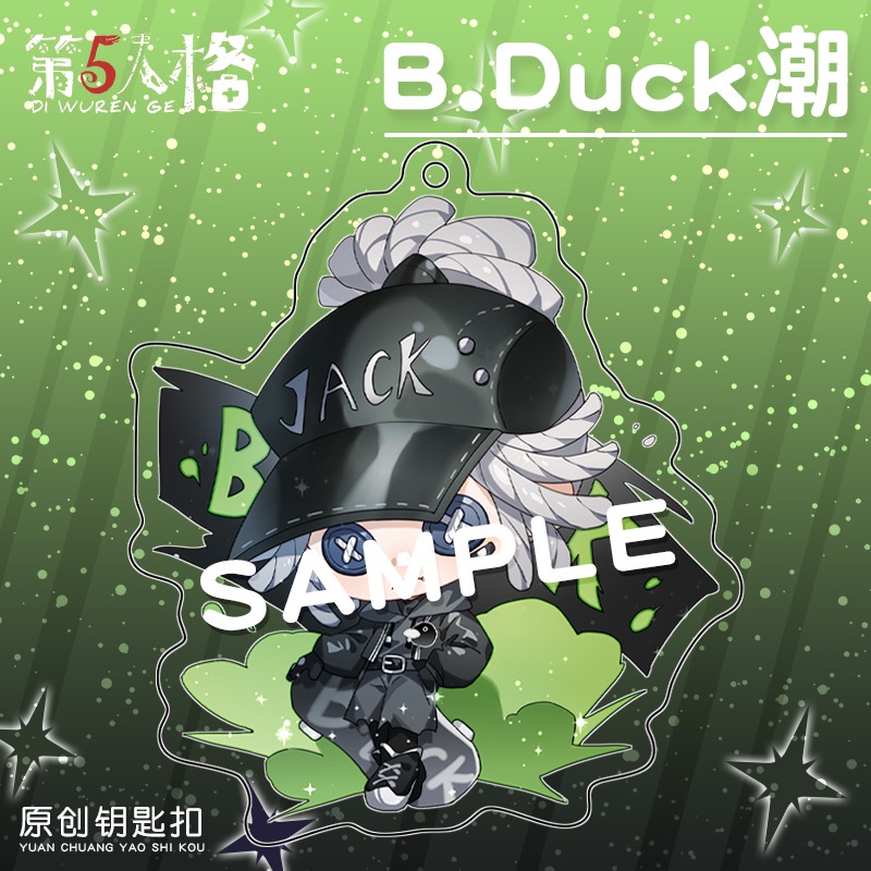 Móc Khóa Hai Mặt Bằng Acrylic Trong Suốt Hình Anime Identity V