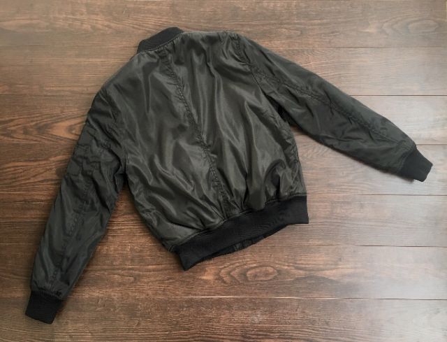 Áo khoác lót lông Bershka nylon Bomber Jacket | BigBuy360 - bigbuy360.vn