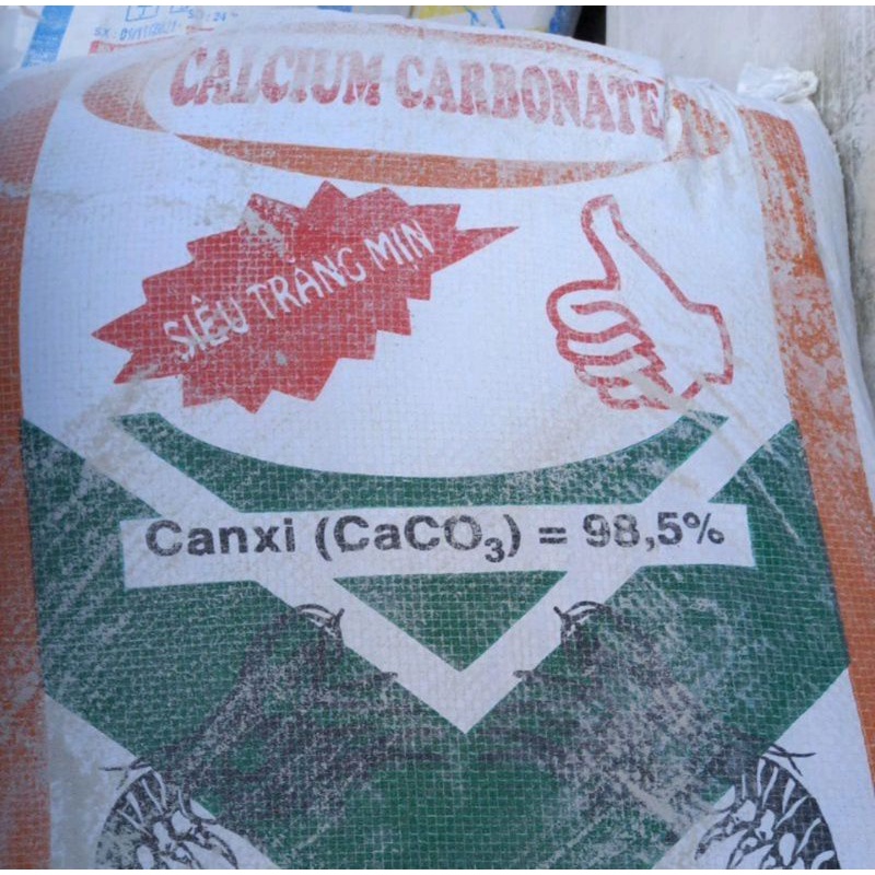 Vôi can xi (caco3) diệt khuẩn và cung cấp can xi cho ốc