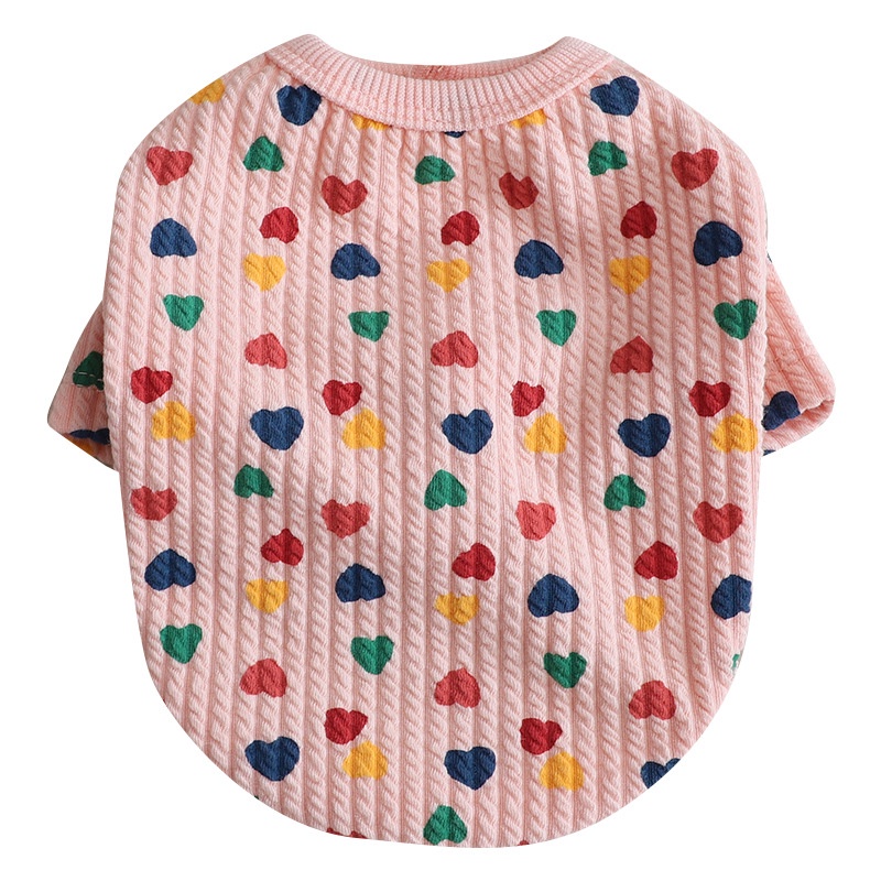 &lt;cutepethome&gt;Áo Khoác Cardigan Đính Nút Phong Cách Hàn Quốc Cho Thú Cưng
