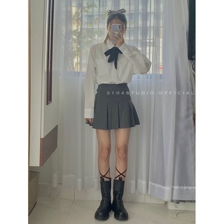 Áo sơ mi oversize tay dài có túi