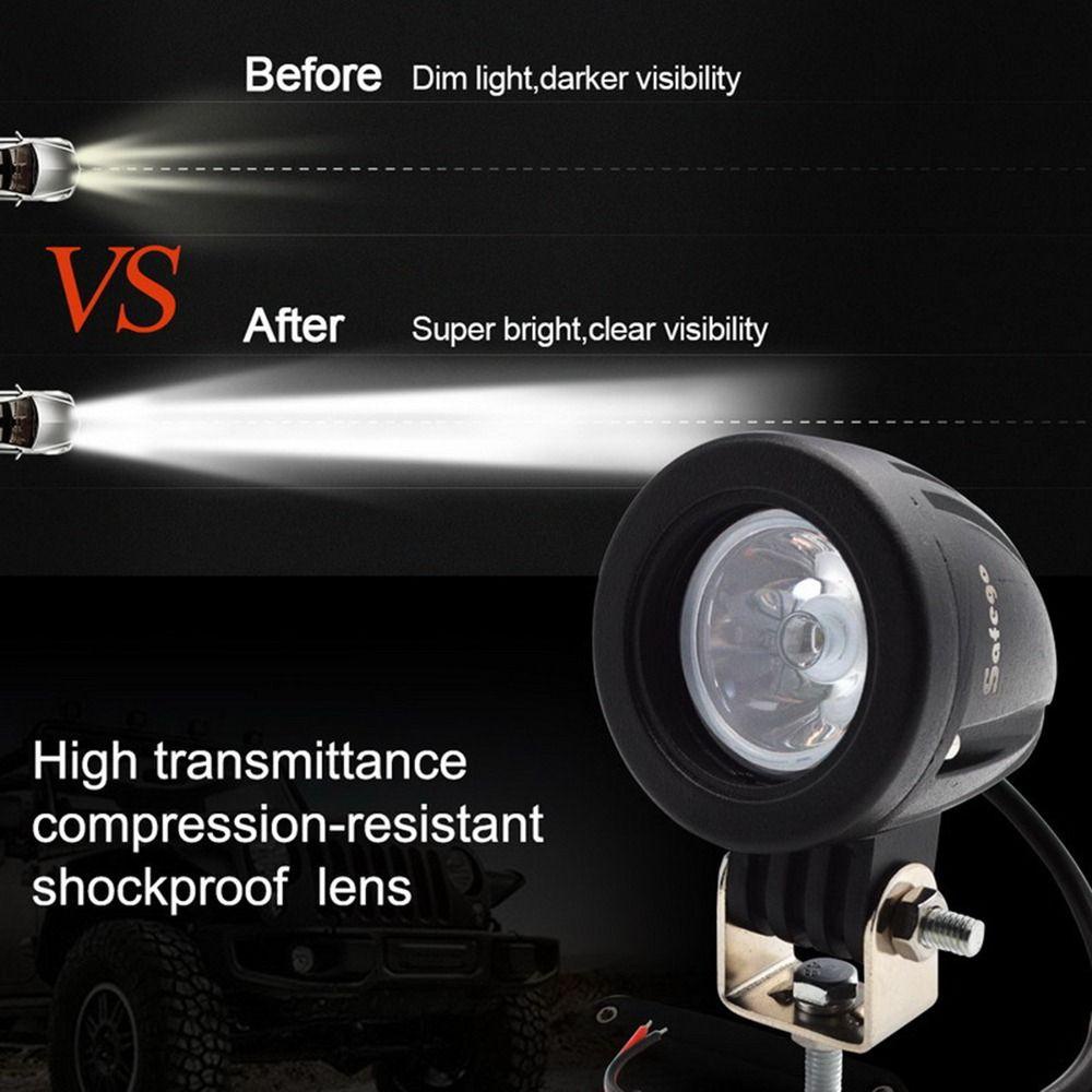 MYRONGVN Set 1 / 2 Đèn Pha LED 3 Inch 10W Chuyên Dụng Cho Xe Mô Tô