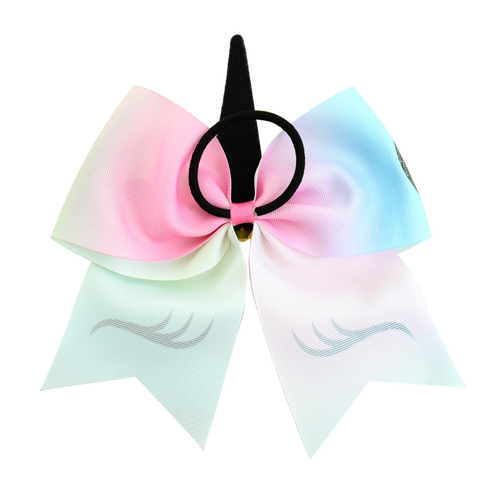 Dây buộc tóc KIDSBOWS đính nơ sừng kỳ lân nhiều màu tùy chọn cho bé gái