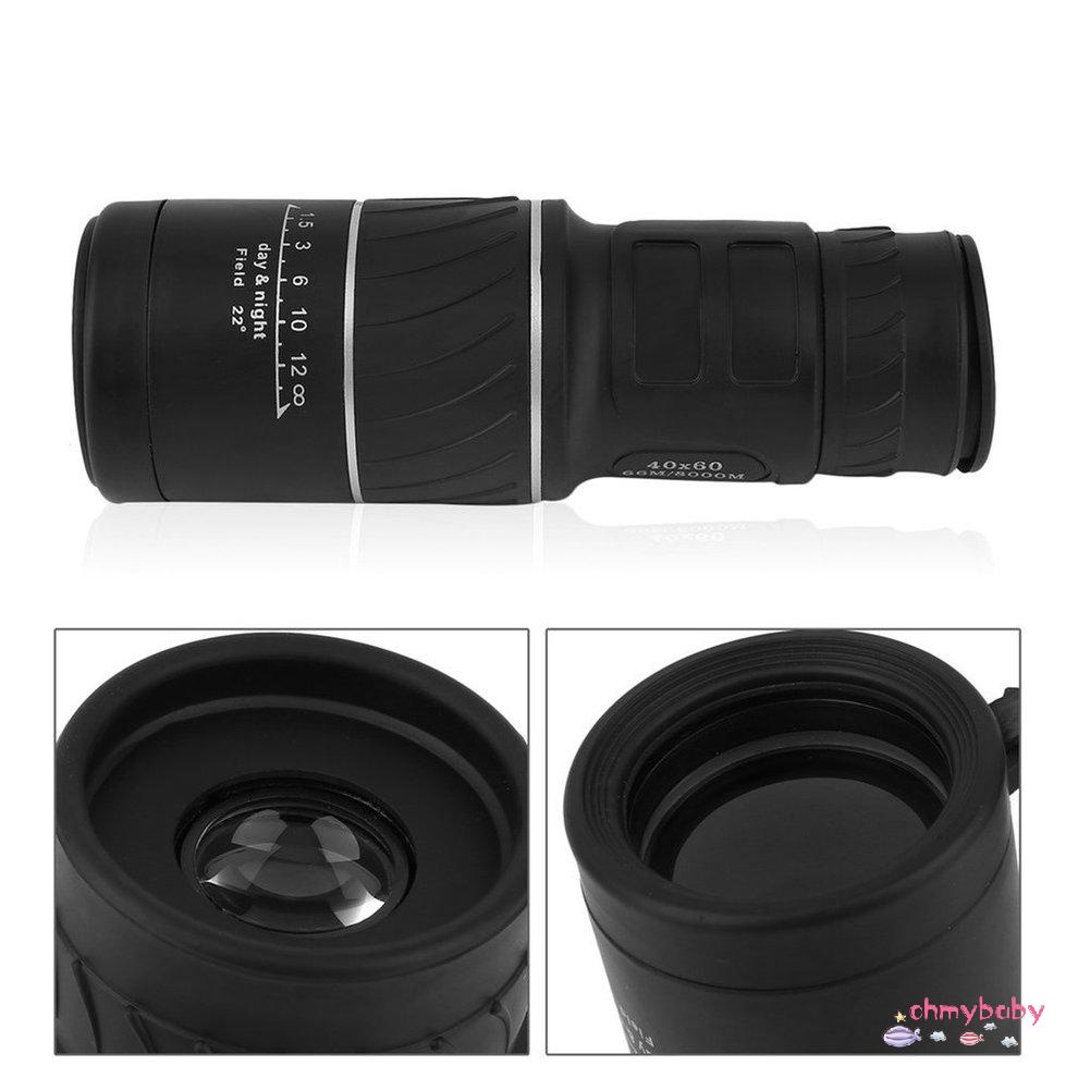 Kính viễn vọng một mắt quang học 40x60 Ngày &amp; Đêm để săn bắn Cắm trại Đi bộ đường dài [8/6]