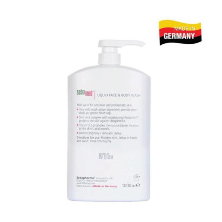 [CHÍNH HÃNG] Sebamed Sữa Rửa Mặt Và Tắm Toàn Thân Face &amp; Body Wash pH5.5 (300ml)