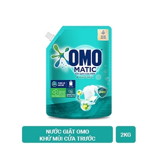 OMO Nước Giặt Máy Matic Khử Mùi Chiết Xuất Chanh Yuzu 2.0kg 2kg 2 kg Xanh Lá
