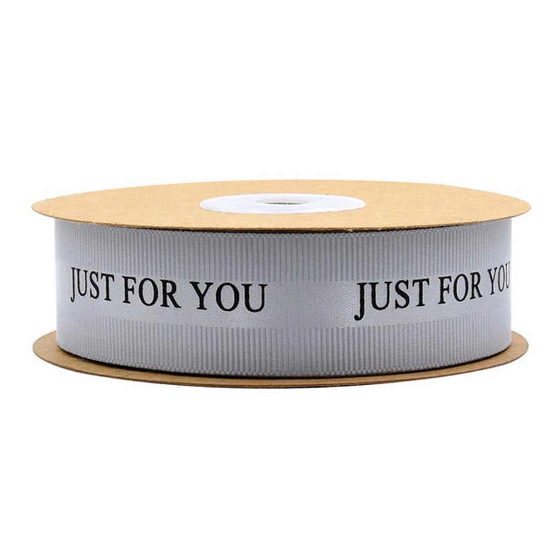 Cuộn Dây Ruy Băng 10M 25mm Họa Tiết Chữ Cái Trang Trí Thủ Công