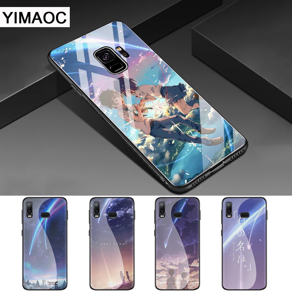 Ốp Điện Thoại Mặt Kính In Hình Anime Your Name 1 Cho Samsung A10 A20 A30 A40 A50 A60 A70 A51 A71 A81 Mã 125ypj