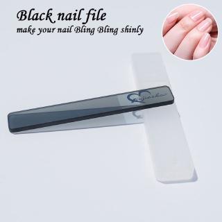 black Làm Móng Tay Nail Bộ Đệm Pha Lê Kính Móng Tập Tin Cho Móng Chuyên Nghiệp Chăm Sóc Móng Tay Có Hộp Làm móng