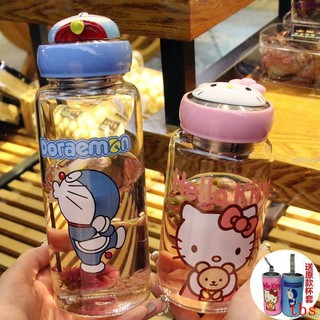 Bình Đựng Nước Hình Doraemon hello Kitty Đáng Yêu Sáng Tạo Cho Nữ