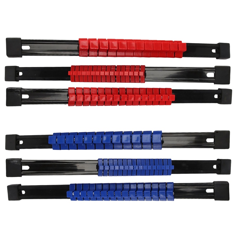 Set 6 Kẹp Ổ Đĩa 1 / 4 inch Drive x 32 Bằng ABS 3 / 8 inch Drive x 30 1 / 2 inch Drive x 24