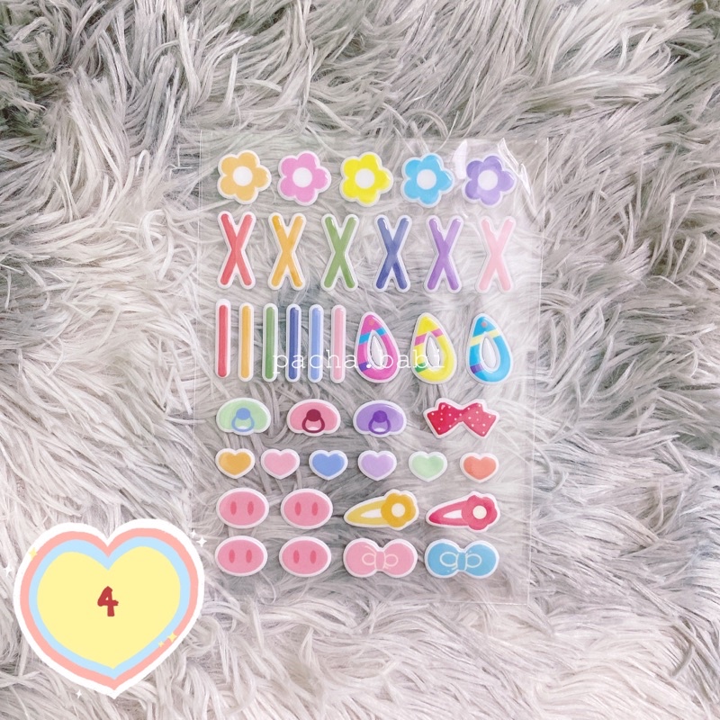 |PHỤ KIỆN CÓ SẴN|Sticker dán má,tóc cho doll 10,15,20cm