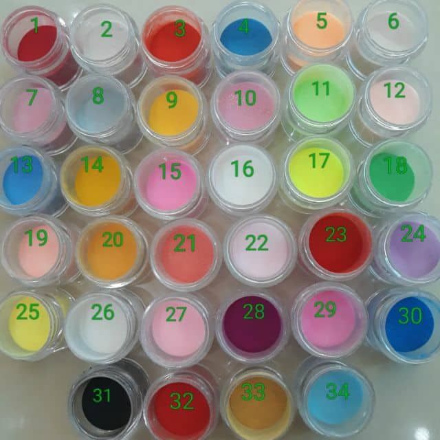 Sét 12 màu bột đắp hoa mỹ siệu sịn