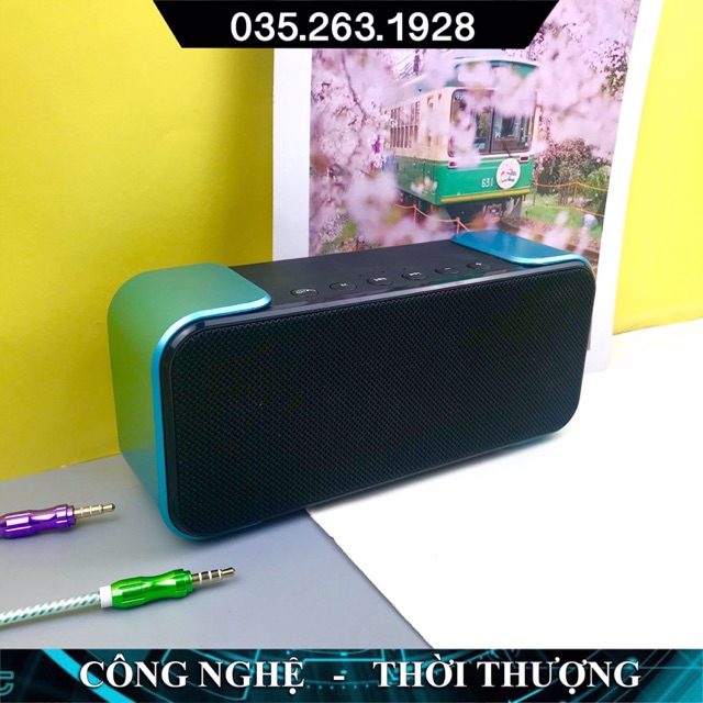 Loa bluetooth siêu bass M2018 vỏ kim loại, nghe nhạc âm bass trầm ấm, âm thanh trong không rè, gắn usb, thẻ nhớ,cổng 3.5