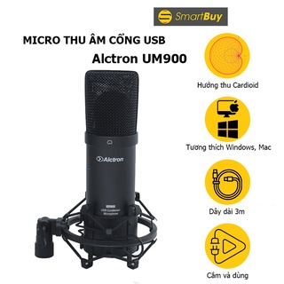 Micro thu âm cổng USB cho âm thanh chất lượng cao Alctron UM900 - Hàng chính hãng