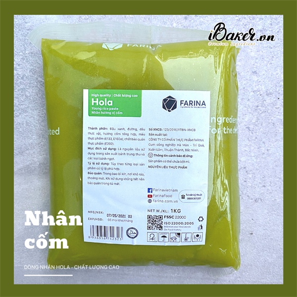 NHÂN TRUNG THU FARINA SÊN SẴN HOLA TÚI 1KG