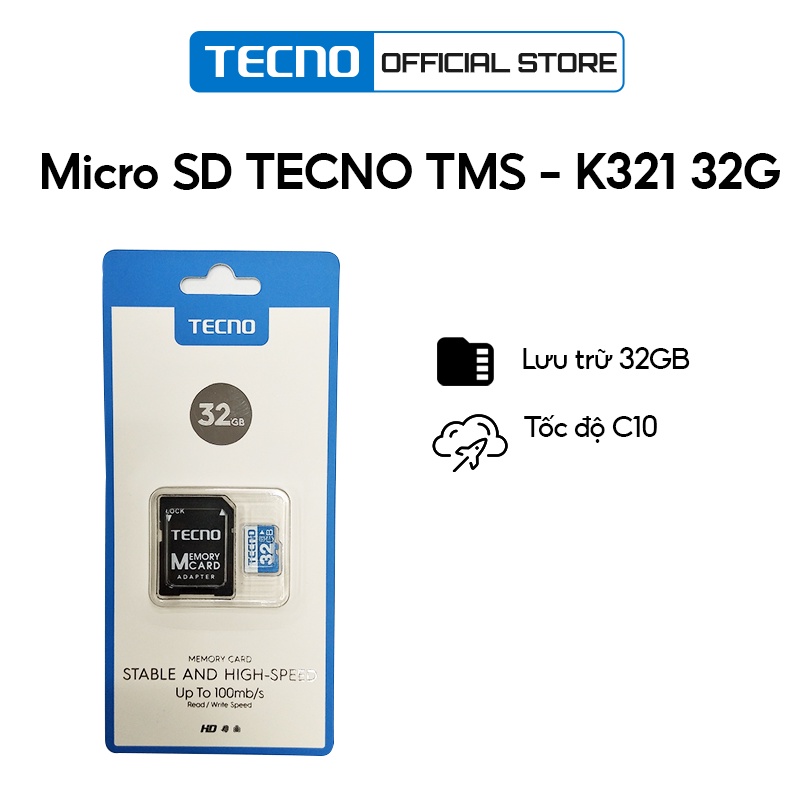 Thẻ nhớ TECNO 8GB , 16GB , 64GB