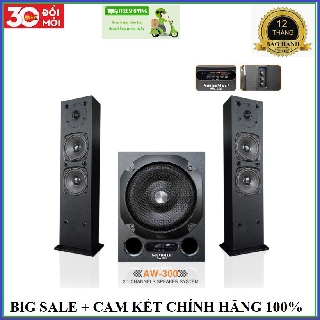 Loa SOUNDMAX AW300 Bluetooth (2.1) 80W hỗ trợ USB, thẻ nhớ, có điều khiển từ xa-Hàng Chính Hãng