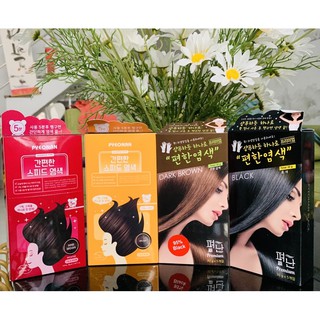 Gội là đen  phủ bạc thảo dược PYEONAN Hàn Quốc 1 hộp  5 gói