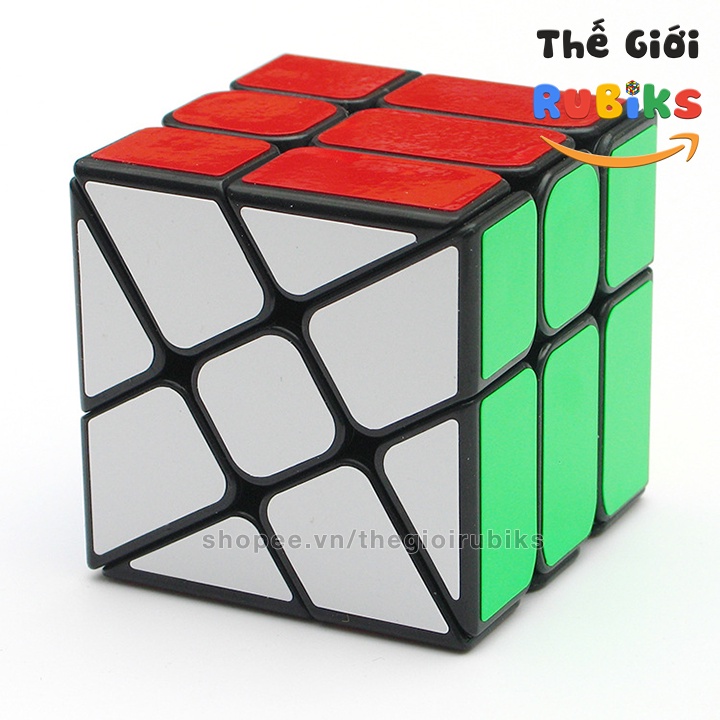 Rubik Windmill 3x3 Magic Cube YJ Viền Đen - Rubic Biến Thể 6 Mặt.