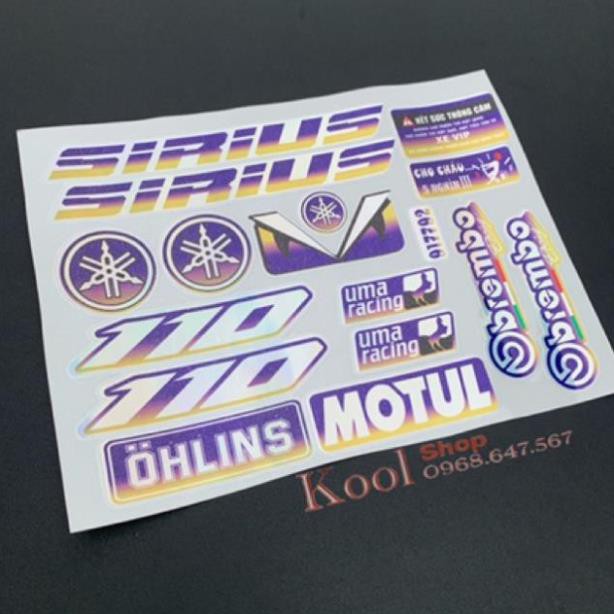 Tem Dán Logo 7 Màu Loại Chống Phai Màu