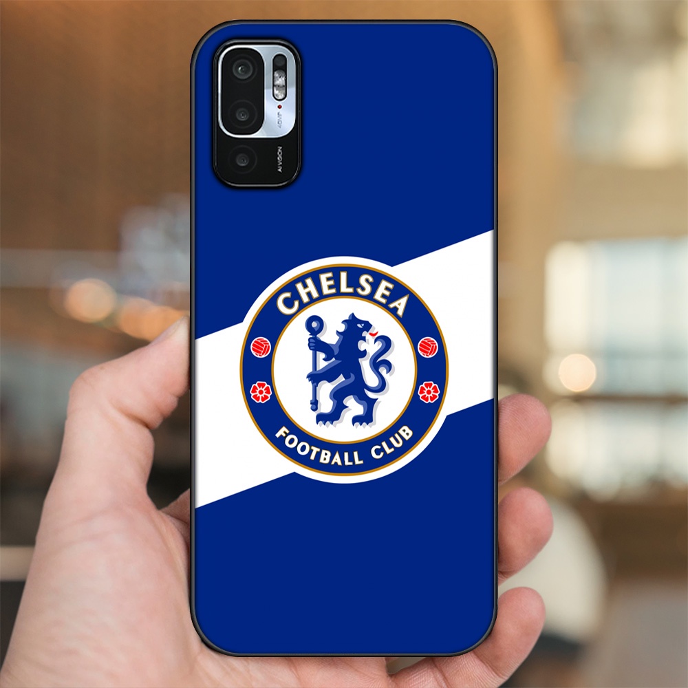 Ốp lưng Xiaomi Redmi Note 10 5G viền đen in hình Chelsea FC