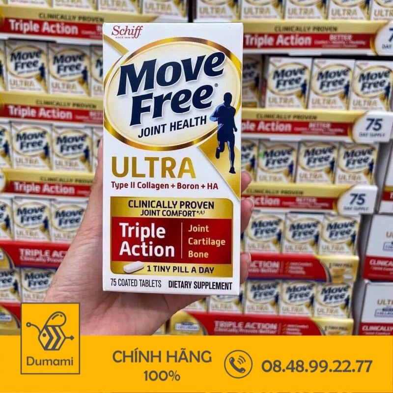 Viên uống xương khớp Schiff Move Free Ultra Triple Action 75 viên của Mỹ