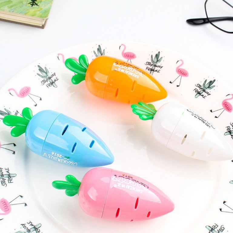 Tiện Bút Chì Cà Rốt/ Gọt Bút Chì Cà Rốt, gọt bút chì cute cho học sinh, GỌT BÚT CHÌ HELLO KITTY