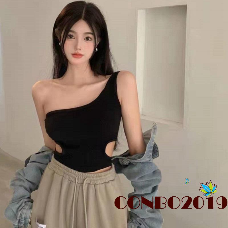 Áo tank top không tay màu sắc đơn giản cho nữ 4 màu lựa chọn