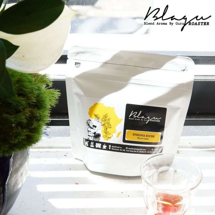 CÀ PHÊ BLAGU HẠT RANG ETHIOPIA N. KOCHE, LIGHT ROAST, 100G