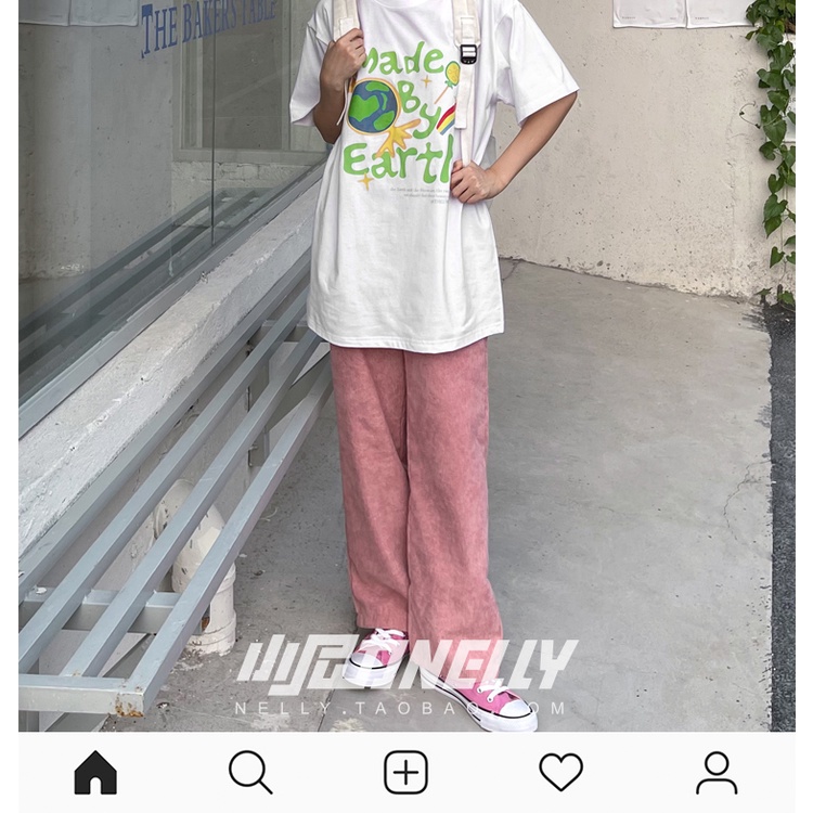 Áo thun nam nữ unisex tay lỡ SM09, áo phông tay lỡ unisex form rộng In Hình Make By Earth