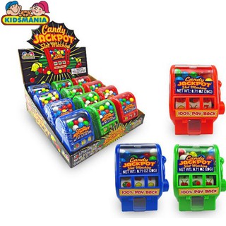 Bán sỉ  lốc 12c máy bán kẹo xổ số kidsmania jackpot slot machine 20gr - ảnh sản phẩm 1