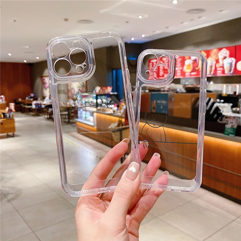Suntaiho Ốp lưng Ốp Điện Thoại Mềm Trong Suốt In Hình Hoạt Hình Cho iPhone 11 / pro / 13 pro / Max 12 pro / Max / Xs Max / XR / 7 / 8 Plus
