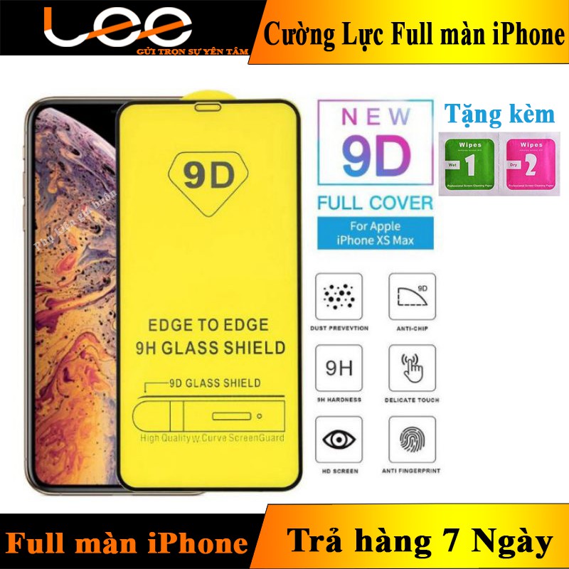 [Mua từ 2sp lấy giá sỉ] Kính cường lực full màn iPhone