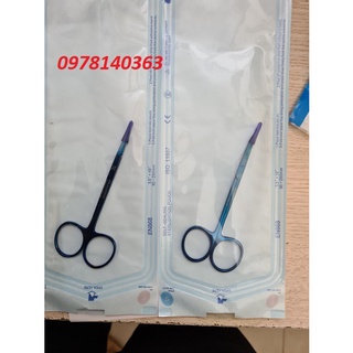 Kéo phẫu thuật tc cao cấp màu xanh germany - dụng cụ phẫu thuật