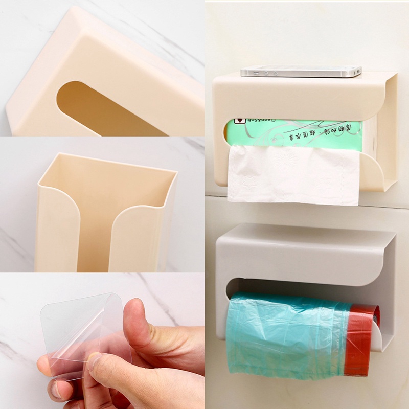 Hộp Đựng Khăn Giấy Gắn Tường Sáng Tạo Cho Nhà Bếp Giá Đỡ